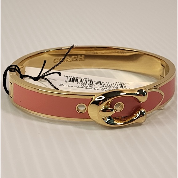 COACH Signature C-Buckle
Bangle - Gold-tone & color Pink Enamel - Picture 3 of 9